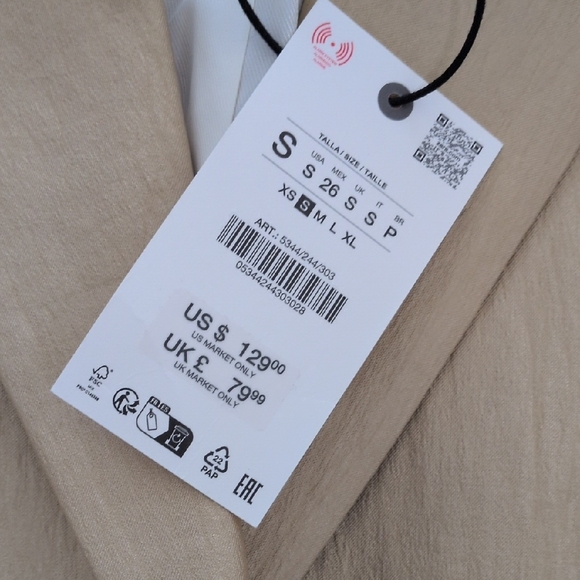 Zara Women's Luxurious Gold Wide Leg Jumpsuit - Picture 4 of 7